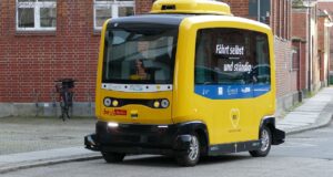 The future of autonomous vehicles driven by AI technology, advancing the automotive industry towards self-driving innovation.